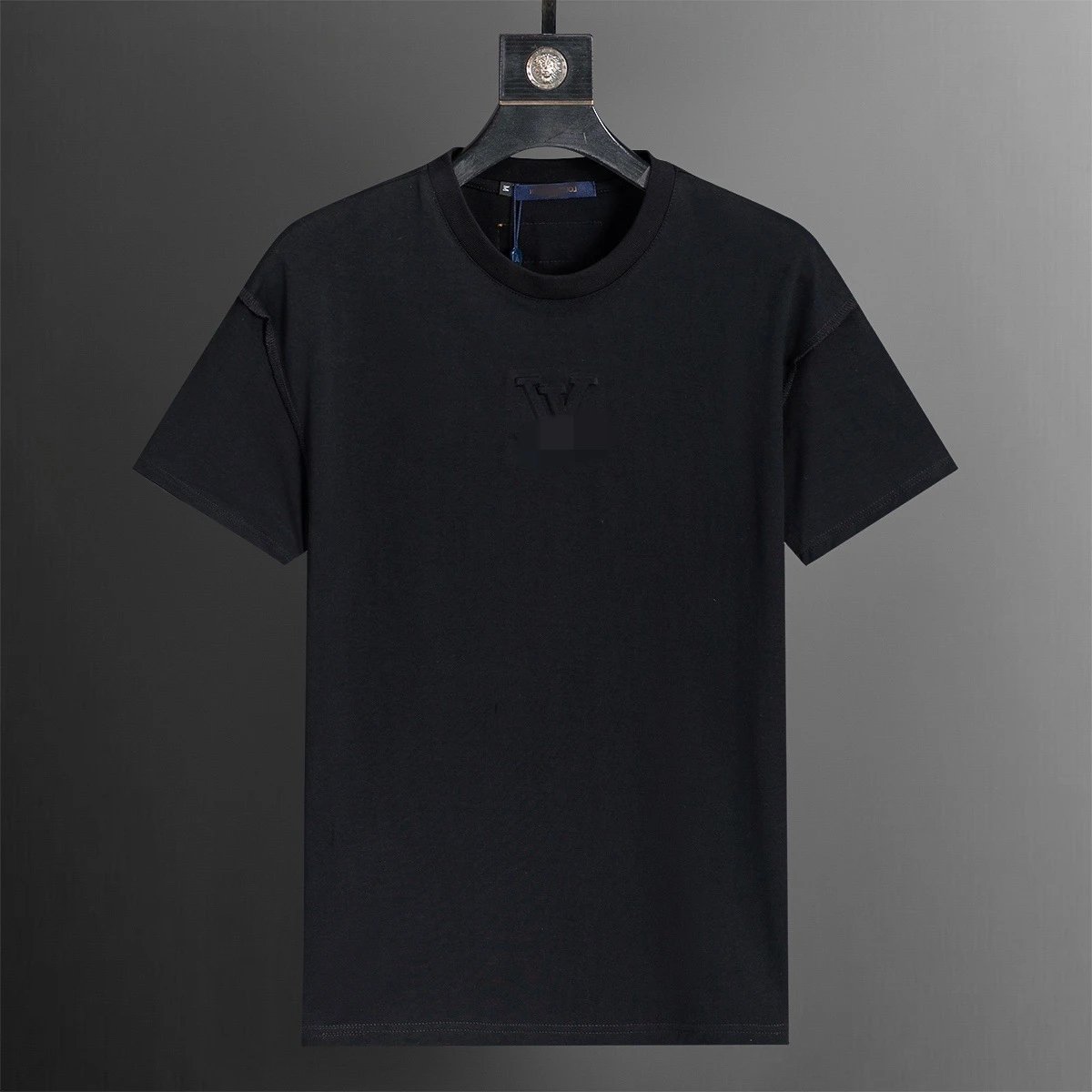 Embroidered Round Neck Short Sleeve T-Shirt photo 4