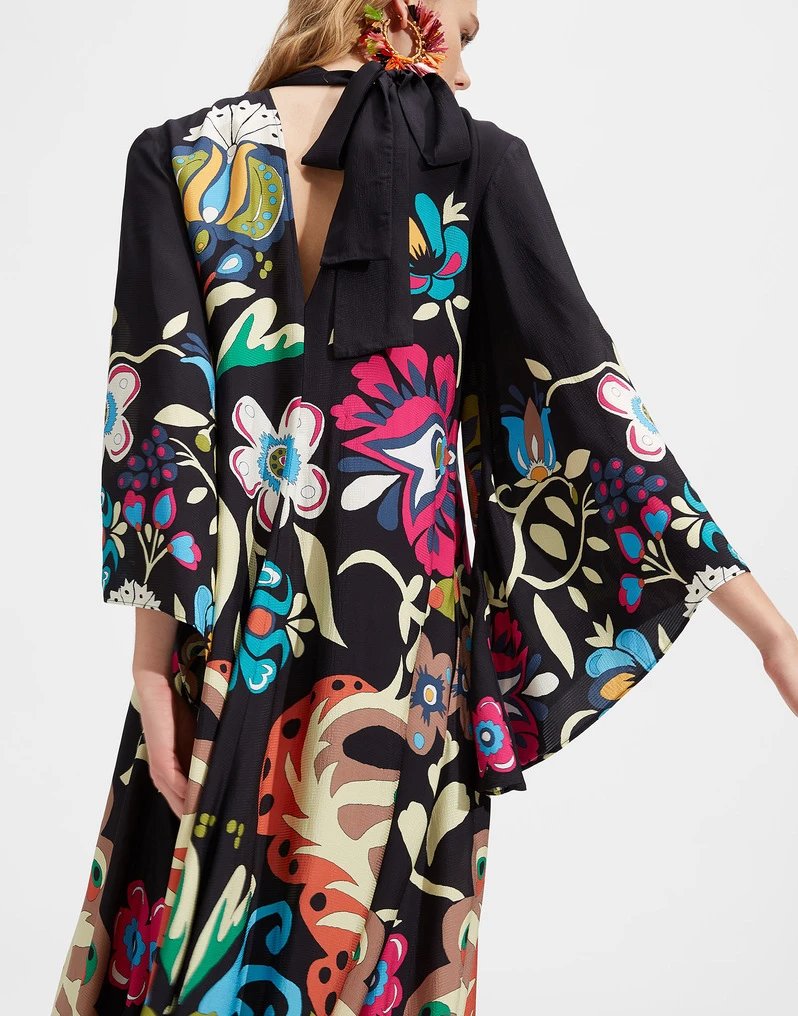 Versace Printed Kaftan Dress Multicolor - 29