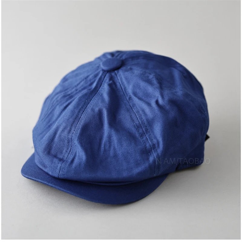 Design Newsboy Cap Navy Blue Hat