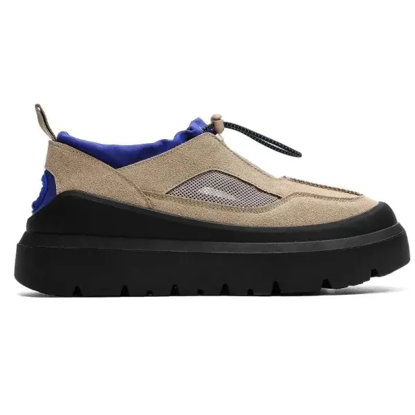 Design Chunky Platform Slip-On Sneakers Orange Beige - 13