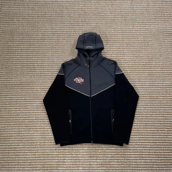 SYNA 'Life of Syn' Zip-Up Hoodie Black / Gray - 1