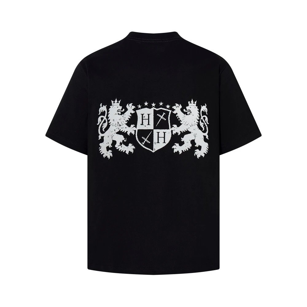 Heraldic Crest Navy Blue Graphic T-Shirt