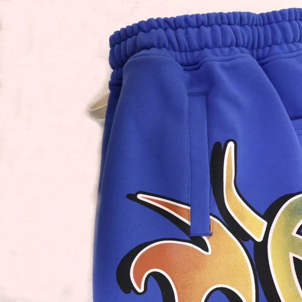 Design Flame Print Cropped Hoodie and Sweatpants Set Multicolor - 20