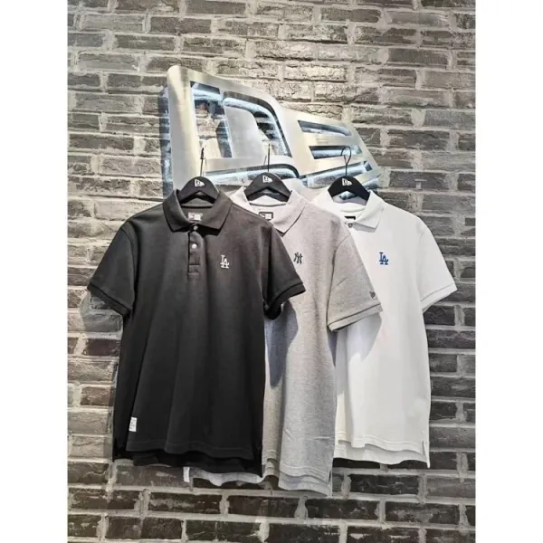New Era MLB Team Polo Black / Gray / White Polo Tops Polo - 4