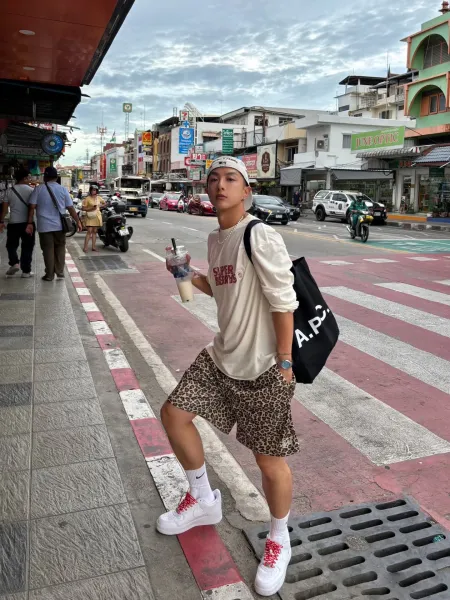 Stussy Leopard Print Drawstring Shorts Multicolor - 10
