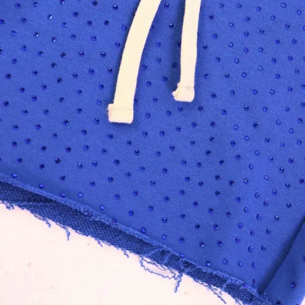 Design Perforated Mesh Shorts Blue - 20