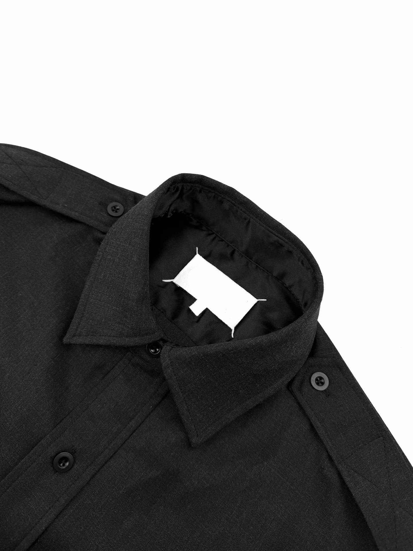 Design Utility Shirt Black Tops Shirt - 5
