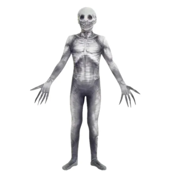 Design Skeleton Hooded Jumpsuit Black Costume Clothing - 10