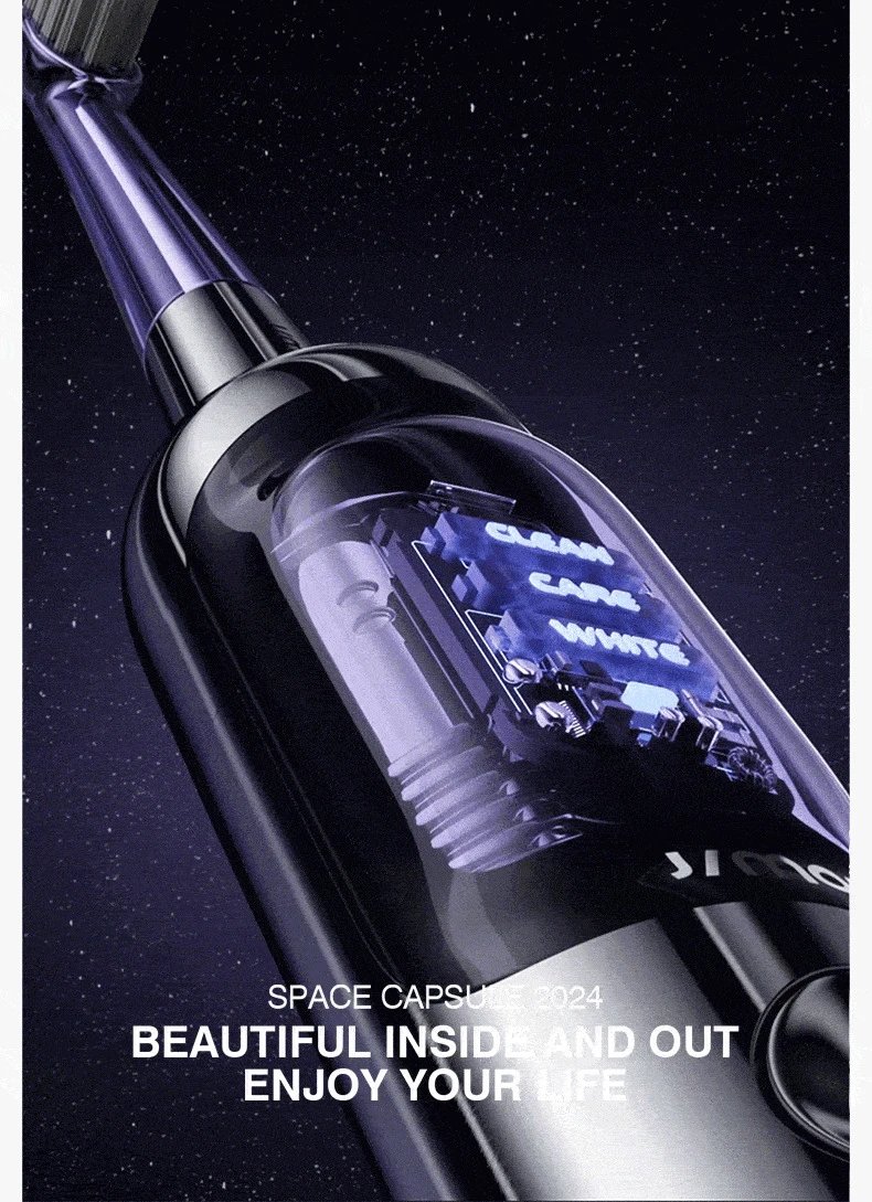 Design JMOIC J6 Space Capsule Electric Toothbrush Purple Electronics - 6