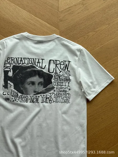 Design International Crew Graphic Print Black T-Shirt T-Shirts - 9