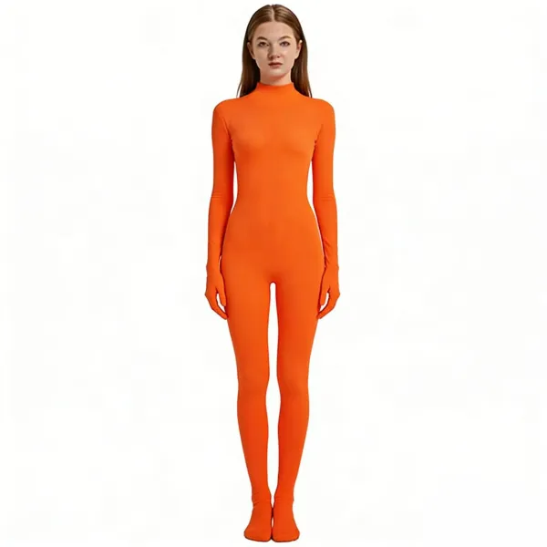 Design Full-Body Zentai Suit Pink Clothing - 5