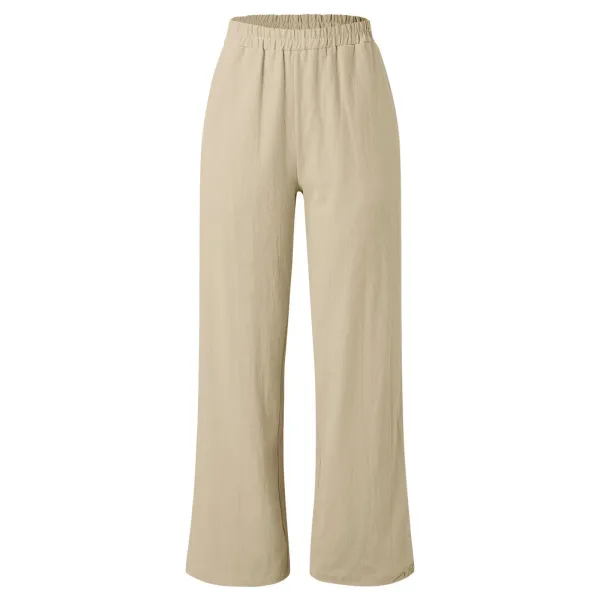 Design Wide-Leg Cropped Pants Red - 39