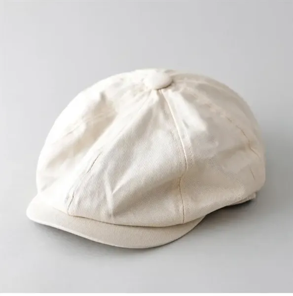 Design Newsboy Cap Navy Blue Hat - 10