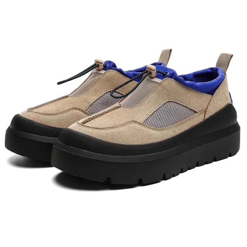 Design Chunky Platform Slip-On Sneakers Orange Beige - 9