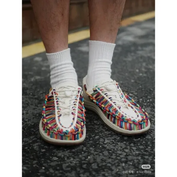 Design Woven Sandal Multicolor Casual Shoes - 9