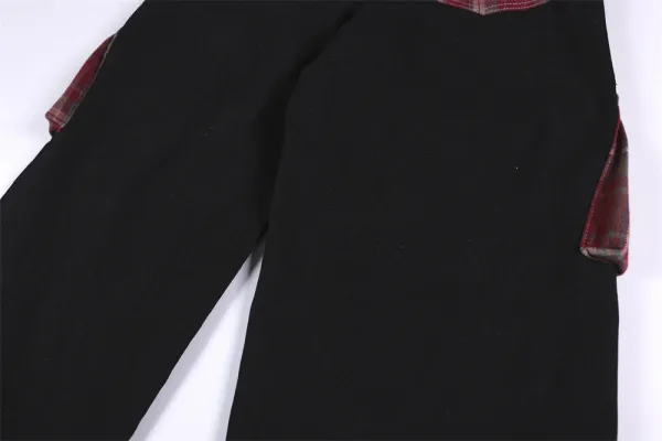 Design Rhinde Patchwork Cargo Pants Black Pants - 13