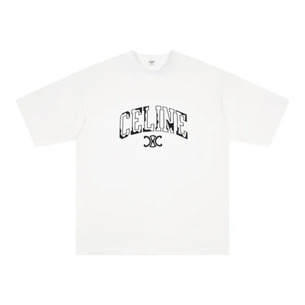 Celine Arch Logo Black T-Shirt - 4
