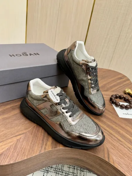 Hogan H222 Sneakers Black Silver Yellow Sneakers - 5