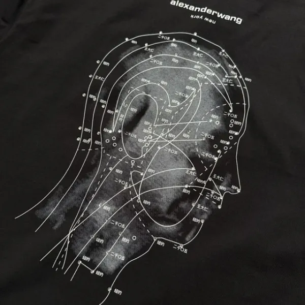 Off-White Human Head Blueprint T-Shirt Black - 24