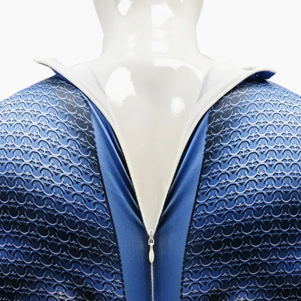 Design Superman Costume Blue Red Full Bodysuit with Cape Clothing - 7