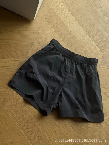 Design Minimalist Nylon Shorts Black - 5