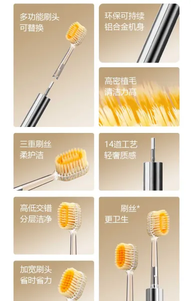 Design Minimalist Electric Toothbrush Silver Electronics - 7