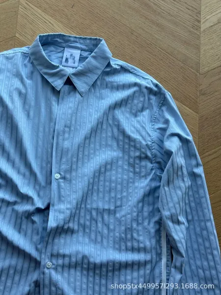 Thom Browne Striped Shirt with Black Side Stripe White Shirt - 8
