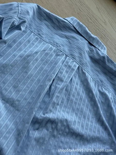 Thom Browne Striped Shirt with Black Side Stripe White Shirt - 10