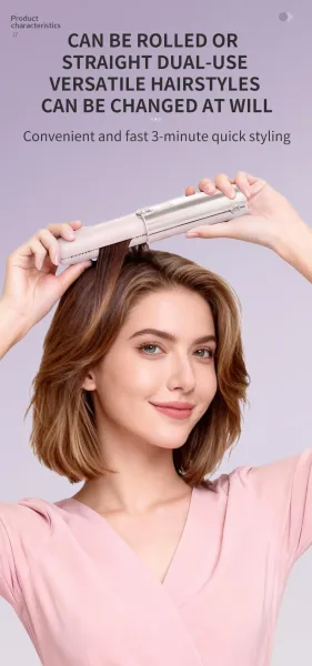 Design Brown Cordless Hair Straightener with Digital Display Electronics - 6