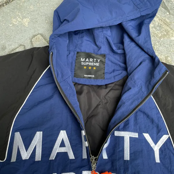 Marty x Supreme Windbreaker Jacket Navy / Black - 14