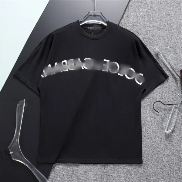 Dolce & Gabbana Logo Print Black Oversized T-Shirt - 1