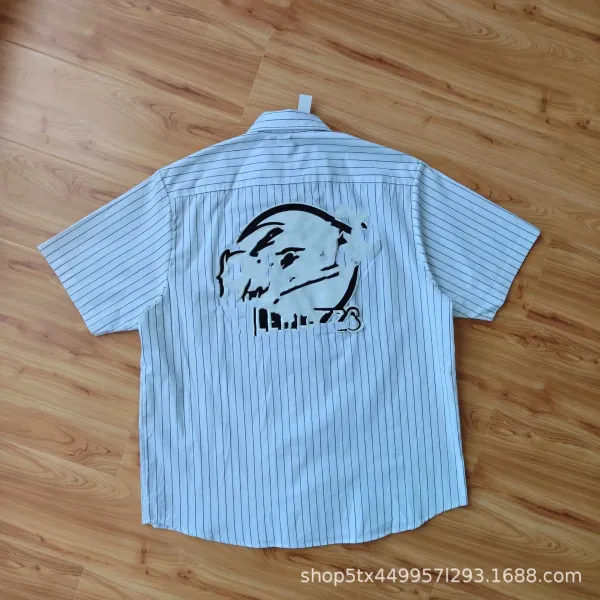 Design Workwear Shirt Black with Racing Patches - 8