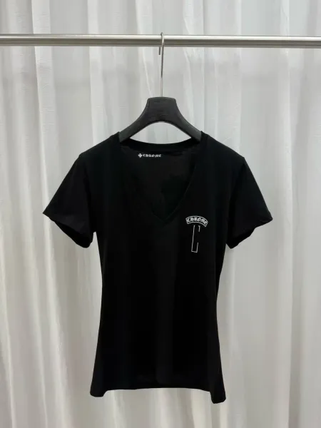 Chrome Hearts V-Neck Tee Black T-Shirt - 11