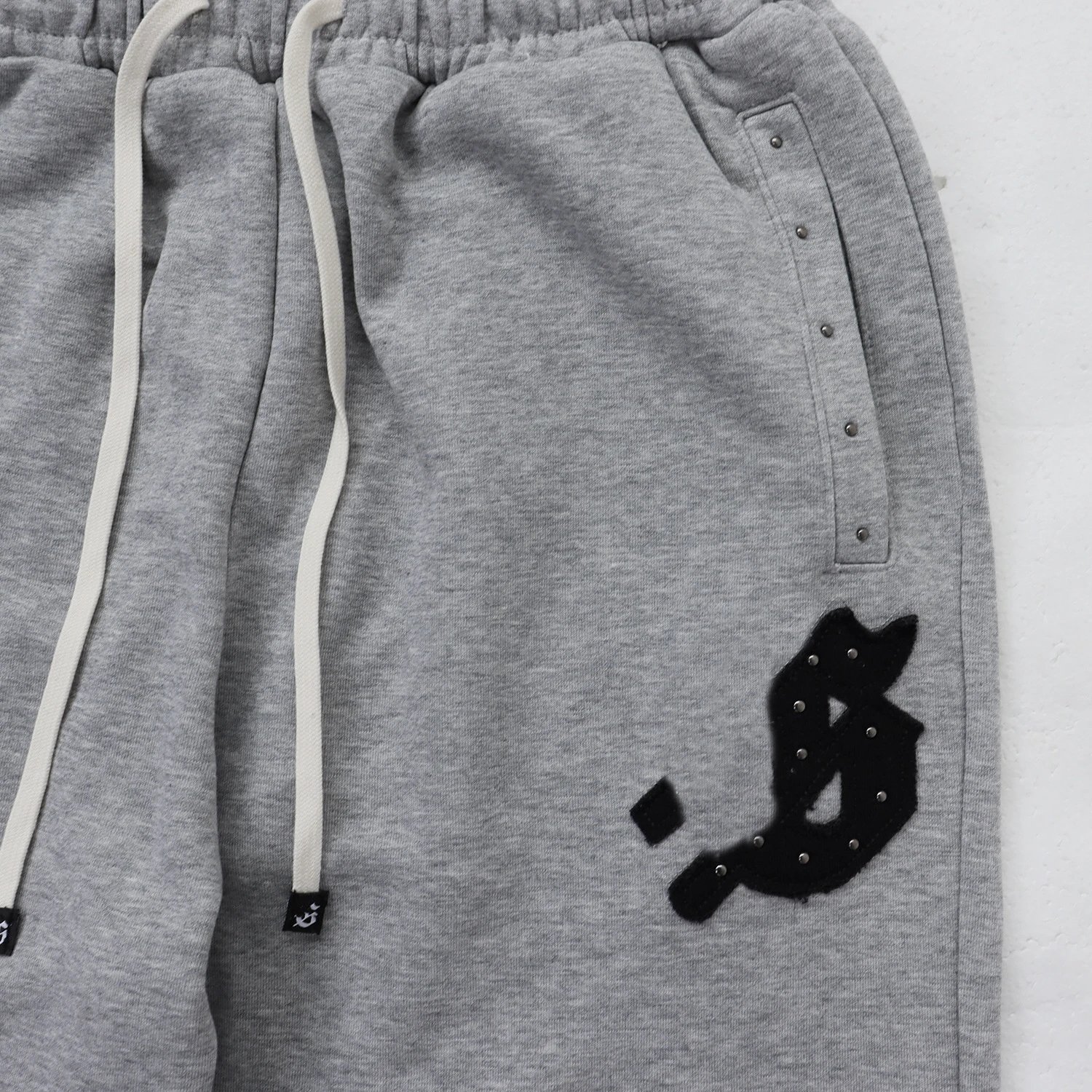 Design Wide-Leg Sweatpants Black - 23