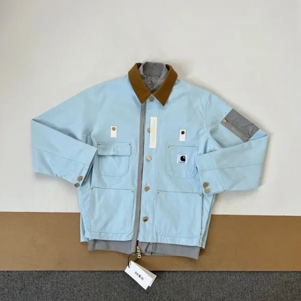Carhartt Work In Progress Carhartt WIP Chore Coat Beige Outerwear - 17