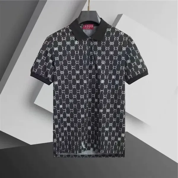 Gucci GG Marmont Print Black Polo Shirt Tops Polo - 1