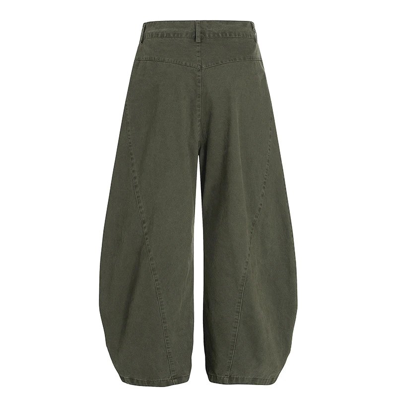 Design Baggy Cargo Pants Army Green - 5