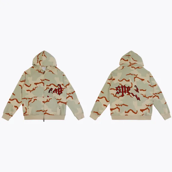 Design Camo Print Graphic Sweatpants Multicolor - 21