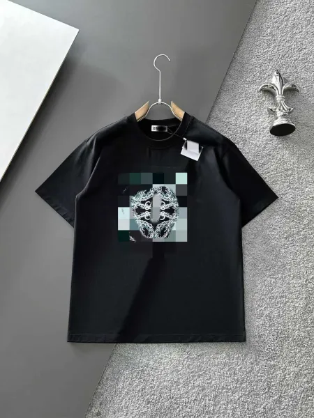 Design Graphic Print Black Oversized T-Shirt - 1