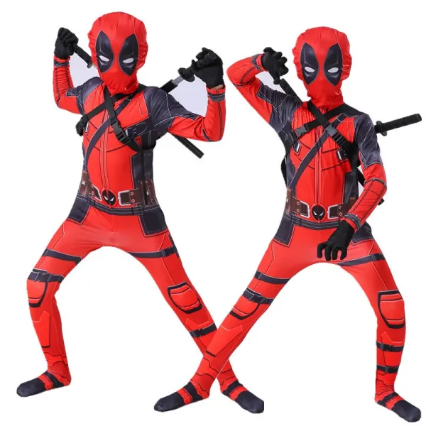 Design Spider-Man Iron Spider Suit Red Full-Body Costume Clothing - 11
