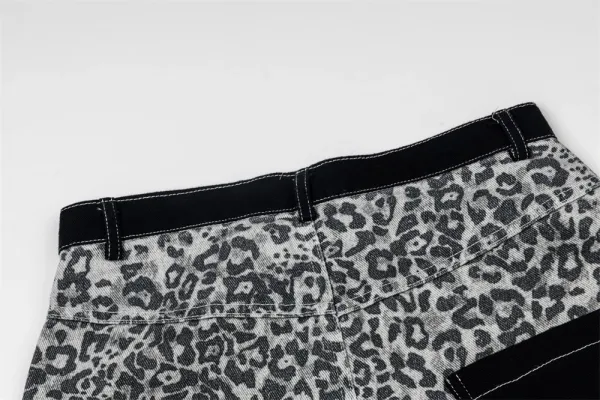 Design Dark Harvest Leopard Print Wide-Leg Shorts - 14