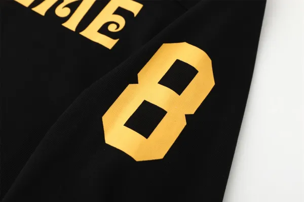 Supreme Football Jersey Black Gold Long-Sleeve Jersey - 21