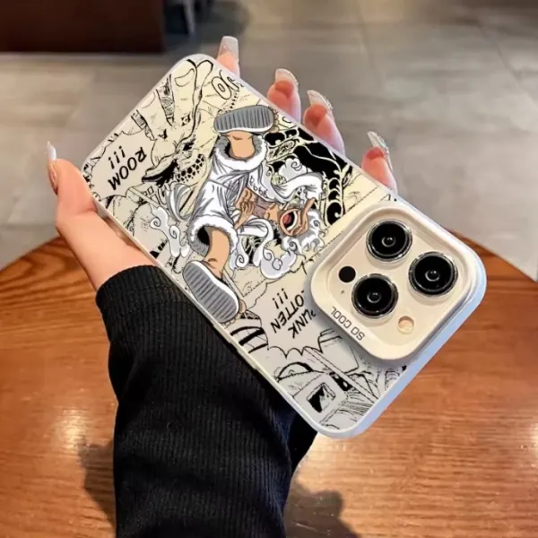 Design One Piece Luffy Manga Art Purple Phone Case - 6