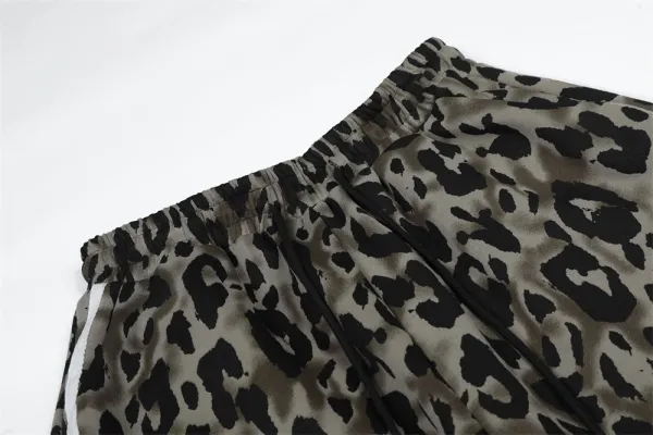 Balenciaga Leopard Print Wide-Leg Track Pants Multicolor - 5