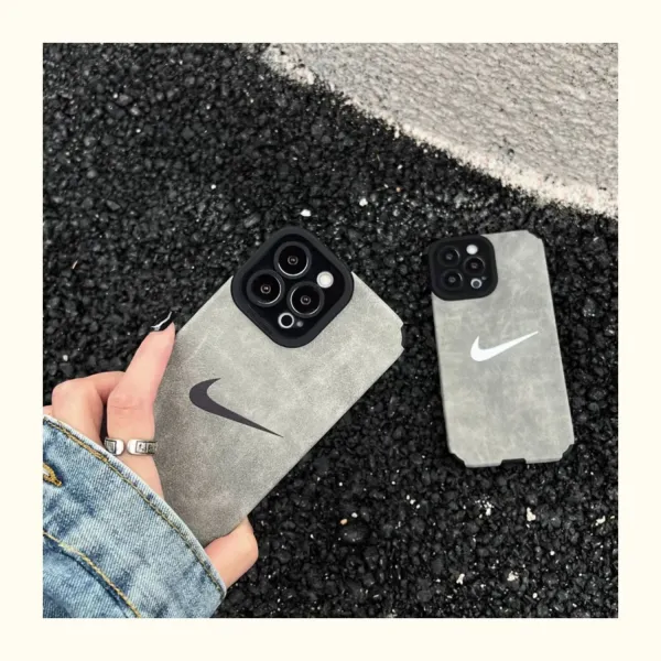 Nike Swoosh Velvet Case Deep Charcoal Phone Case - 11