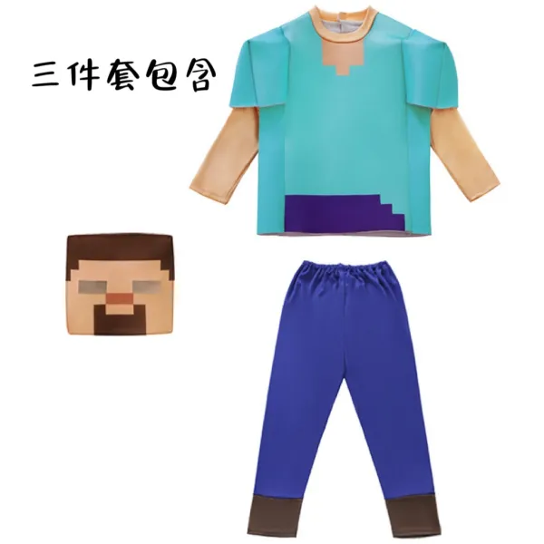 Design Minecraft Creeper Costume Set Green Activewear Sets - 10