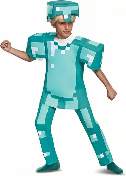 Design Minecraft Creeper Costume Set Green Activewear Sets - 8