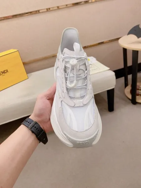 Fendi Fendigraphy White Chunky Sneakers - 1