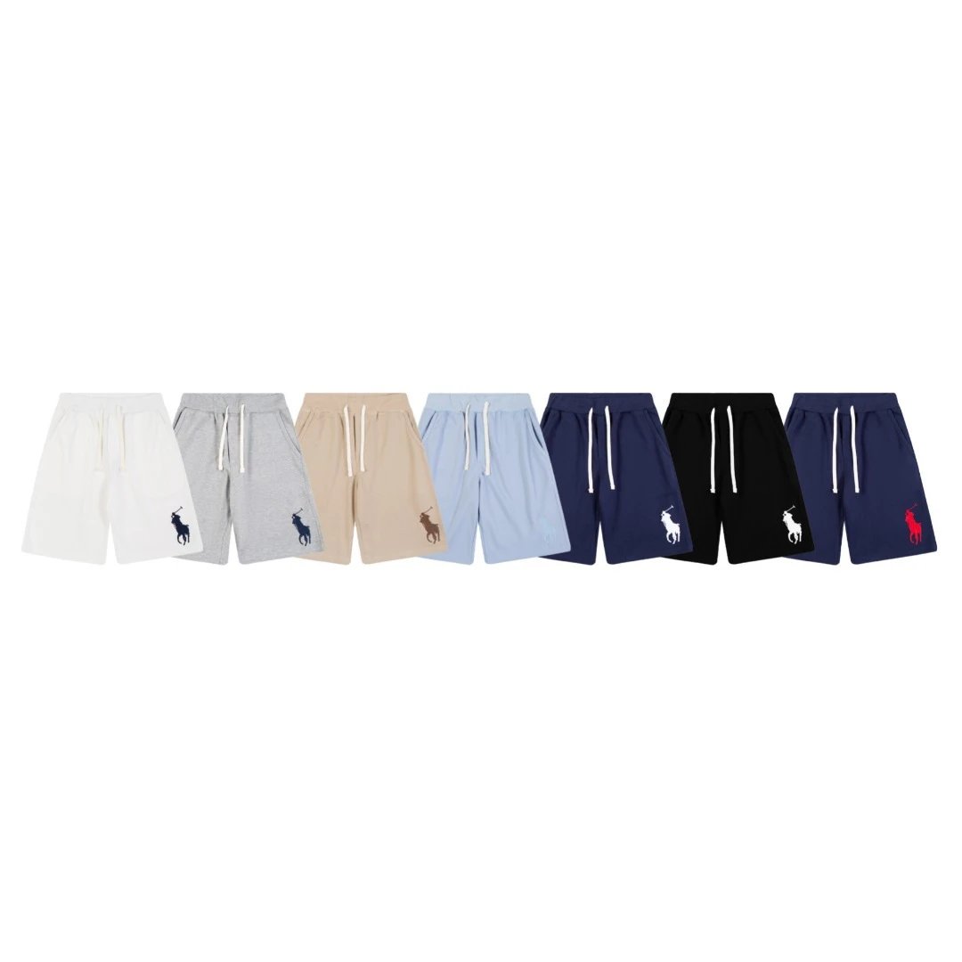 Ralph Lauren Navy Blue Classic Polo Logo Sweat Shorts