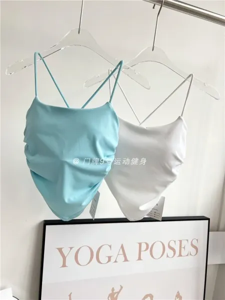 Design Cross-Back Satin Camisole Black Top Vest Top - 4